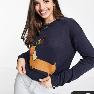 Brave Soul London Dachshund Christmas Sweater